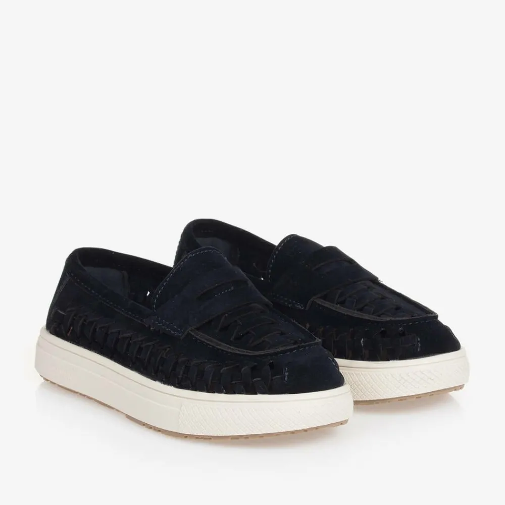 House of Cavani Loafers & Moccasins|Loafers & Moccasins*Boys Blue Faux Suede Loafers