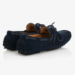 Romano Loafers & Moccasins|Loafers & Moccasins*Boys Blue Faux Suede Moccasins