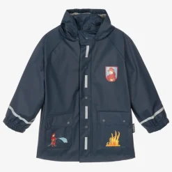 Playshoes Coats & Jackets|Coats & Jackets*Boys Blue Fire Engine Raincoat
