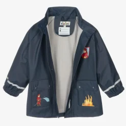 Playshoes Coats & Jackets|Coats & Jackets*Boys Blue Fire Engine Raincoat