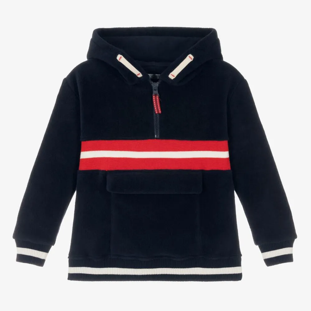 Dr. Kid Tops*Boys Blue Fleece Hoodie