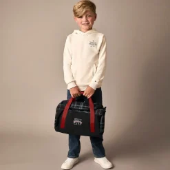 Tommy Hilfiger Bags*Boys Blue Global Stripe Check Sports Bag