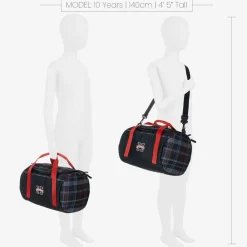 Tommy Hilfiger Bags*Boys Blue Global Stripe Check Sports Bag