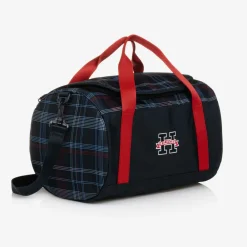 Tommy Hilfiger Bags*Boys Blue Global Stripe Check Sports Bag