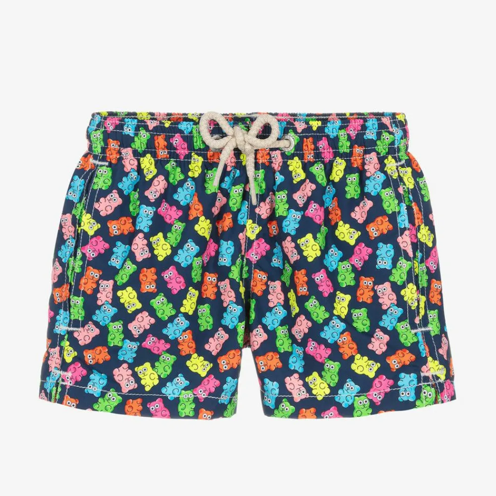MC2 Saint Barth Swimwear*Boys Blue Gummy Bear Swim Shorts
