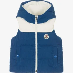 Moncler Enfant Coats & Jackets|Coats & Jackets*Boys Blue Hooded Down Gilet