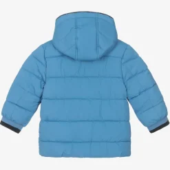 Mayoral Coats & Jackets*Boys Blue Hooded Puffer Coat
