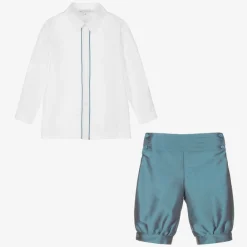 Beatrice amp; George Outfit Sets*Boys Blue Knickerbocker Shorts Set