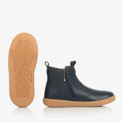 Bobux Kid + Boots*Boys Blue Leather Ankle Boots