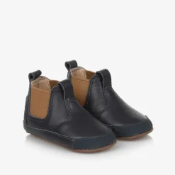 Old Soles First Walkers|First Walkers*Boys Blue Leather First Walker Boots