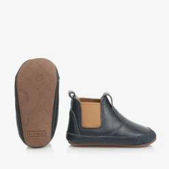 Old Soles First Walkers|First Walkers*Boys Blue Leather First Walker Boots