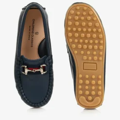 Childrens Classics Loafers & Moccasins|Loafers & Moccasins*Boys Blue Leather Moccasins