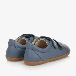 Tip Toey Joey Trainers|Trainers*Boys Blue Leather Velcro Trainers