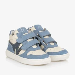 Naturino Trainers|Trainers*Boys Blue Leather Velcro Trainers