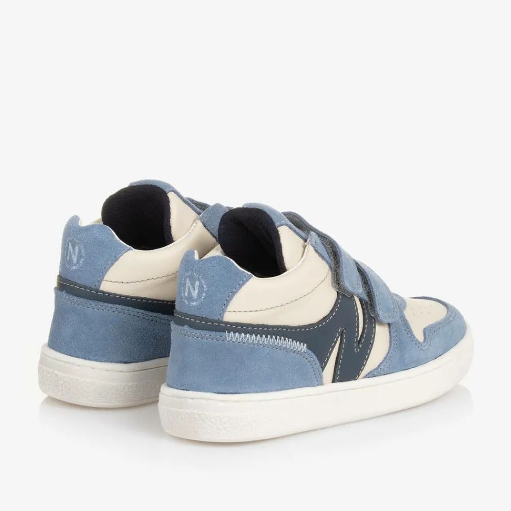 Naturino Trainers|Trainers*Boys Blue Leather Velcro Trainers