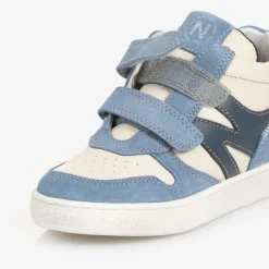 Naturino Trainers|Trainers*Boys Blue Leather Velcro Trainers