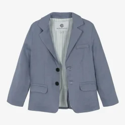 Beatrice amp; George Suits*Boys Blue Linen Waistcoat Suit