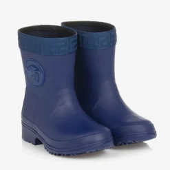 Versace Rain Boots|Rain Boots*Boys Blue Medusa Rain Boots