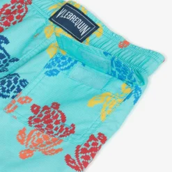 Vilebrequin Swimwear*Boys Blue Multicolour Turtle Swim Shorts