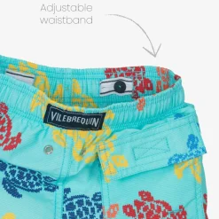 Vilebrequin Swimwear*Boys Blue Multicolour Turtle Swim Shorts