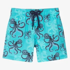Vilebrequin Swimwear*Boys Blue Octopus Print Swim Shorts