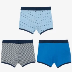Childrensalon Essentials Underwear*Boys Blue Organic Boxer Briefs (3 Pack)