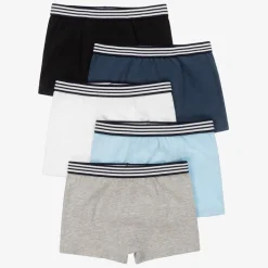 Childrensalon Essentials Underwear*Boys Blue Organic Boxer Briefs (5 Pack)