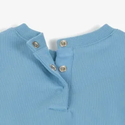 Carrément Beau Tops*Boys Blue Organic Cotton Fox Sweatshirt