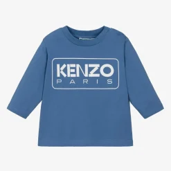 KENZO KIDS Tops*Boys Blue Organic Cotton Top