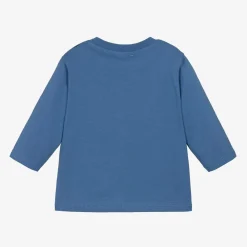 KENZO KIDS Tops*Boys Blue Organic Cotton Top