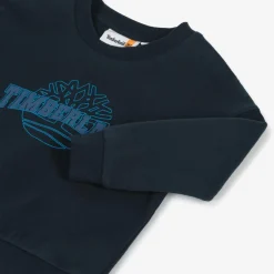 Timberland Tops*Boys Blue Organic Cotton Sweatshirt