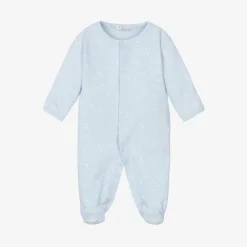 Kissy Kissy Gifts|Babysuits*Boys Blue Pima Cotton Crescent Moonlight Babygrow