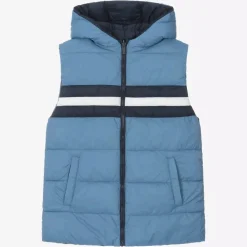 Mayoral Coats & Jackets*Boys Blue Reversible Gilet