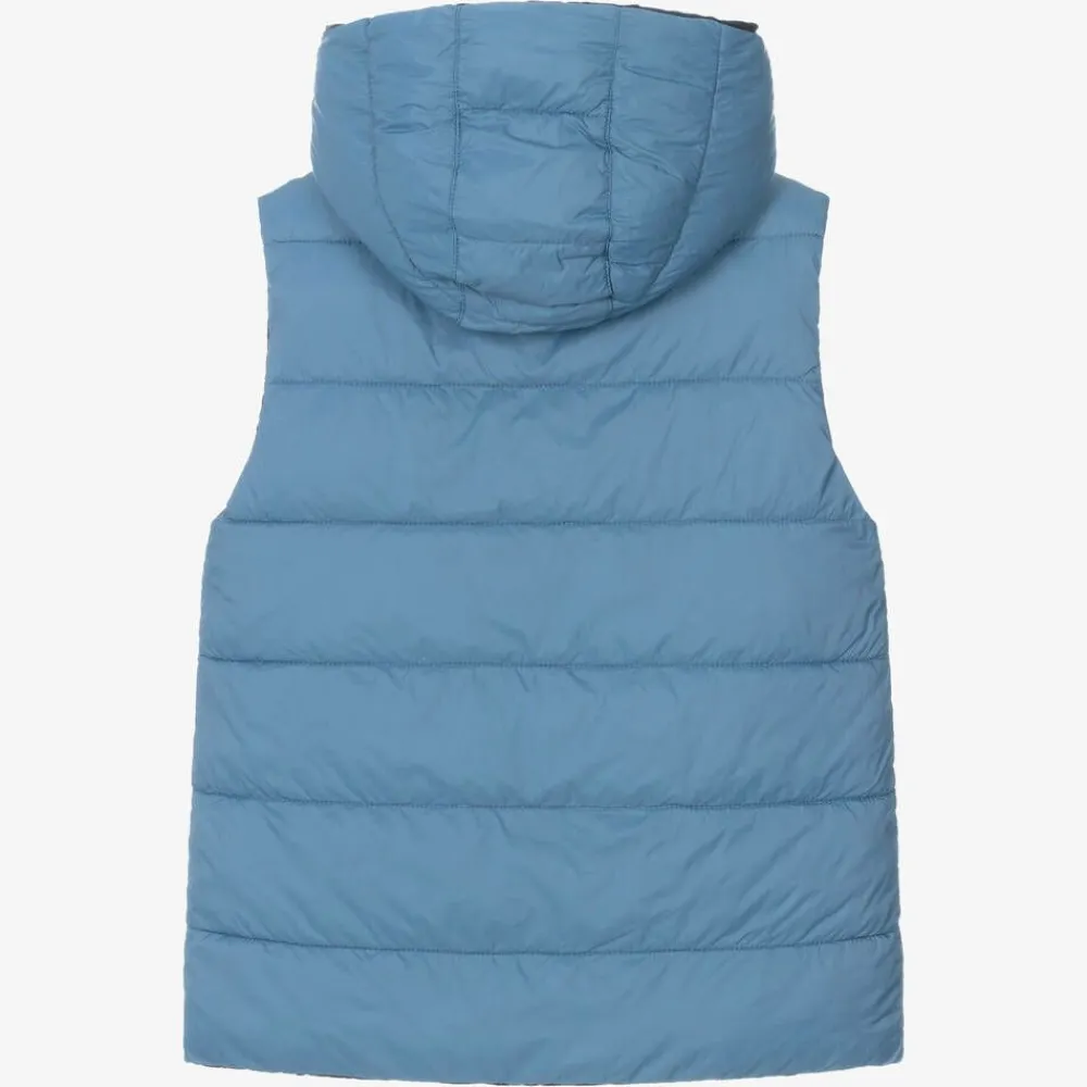 Mayoral Coats & Jackets*Boys Blue Reversible Gilet