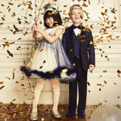 Romano Suits*Boys Blue Satin Suit