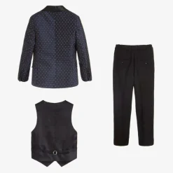 Romano Suits*Boys Blue Satin Suit