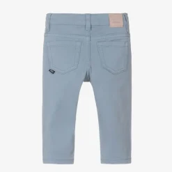 Mayoral Trousers|Trousers*Boys Blue Slim Fit Cotton Trousers