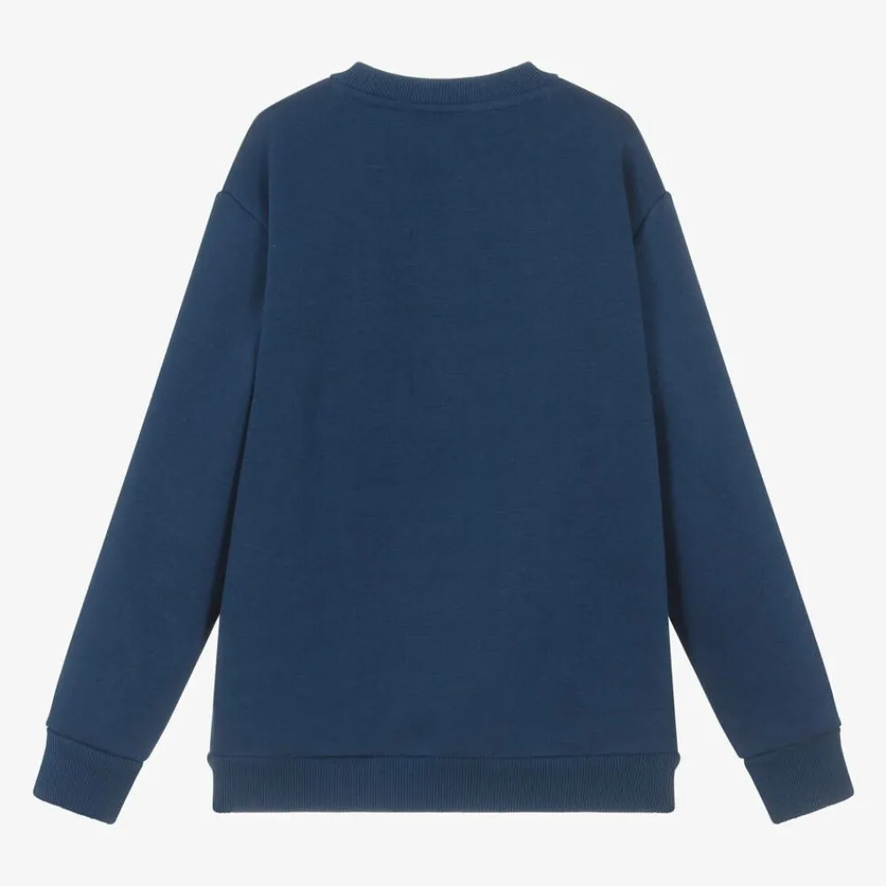 Mayoral Nukutavake Tops*Boys Blue Slogan Sweatshirt