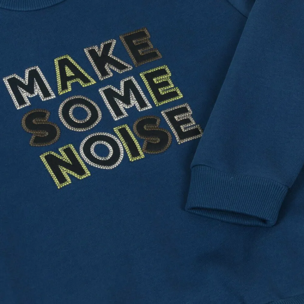 Mayoral Nukutavake Tops*Boys Blue Slogan Sweatshirt