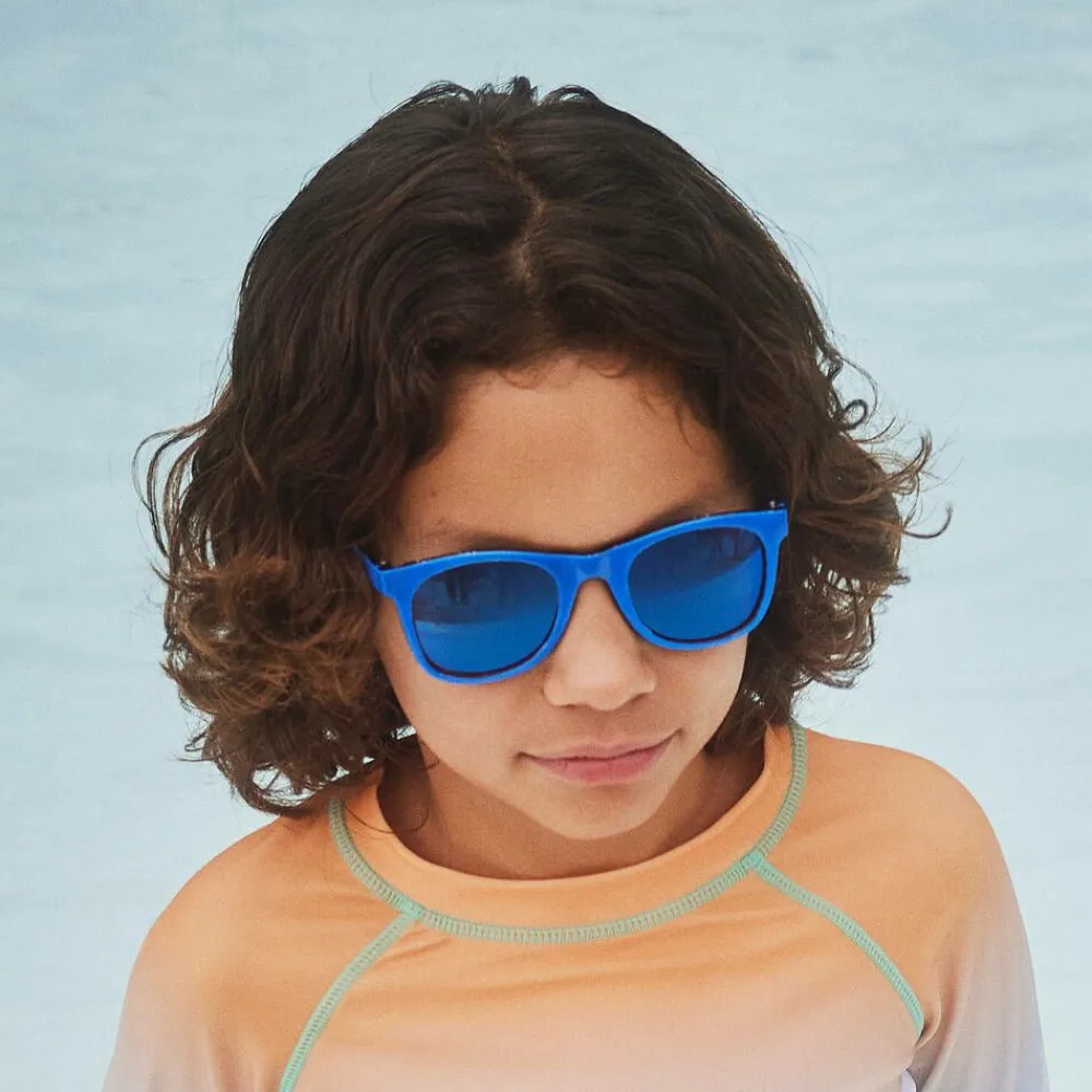Molo Clothing Accessories*Boys Blue Smile Sunglasses (UVA/UVB) ReefBlue
