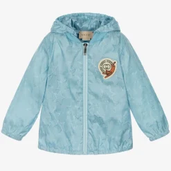 Gucci Coats & Jackets*Boys Blue Star Double G Hooded Jacket