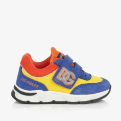 Dolce amp; Gabbana Trainers*Boys Blue Suede DG Trainers