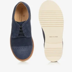 Childrens Classics Brogues|Brogues*Boys Blue Suede Leather Brogue Shoes