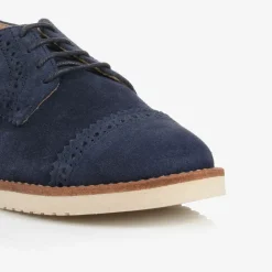 Childrens Classics Brogues|Brogues*Boys Blue Suede Leather Brogue Shoes