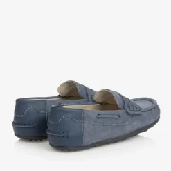 Mayoral Loafers & Moccasins|Loafers & Moccasins*Boys Blue Suede Leather Moccasins