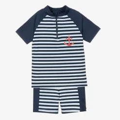 Playshoes Swimwear*Boys Blue Swim Shorts Set (UPF50+)