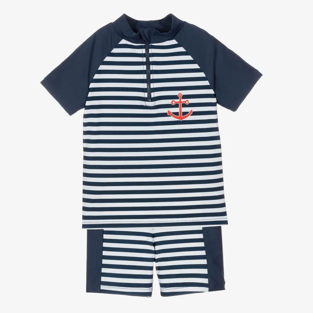 Playshoes Swimwear*Boys Blue Swim Shorts Set (UPF50+)