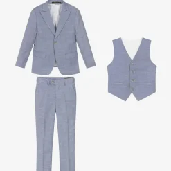 Romano Suits*Boys Blue Twill Suit