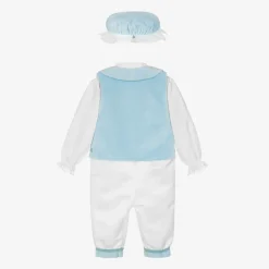 Andreeatex Suits|Suits*Boys Blue Velvet & Satin Suit