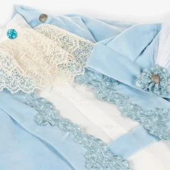 Andreeatex Suits|Suits*Boys Blue Velvet & Satin Suit